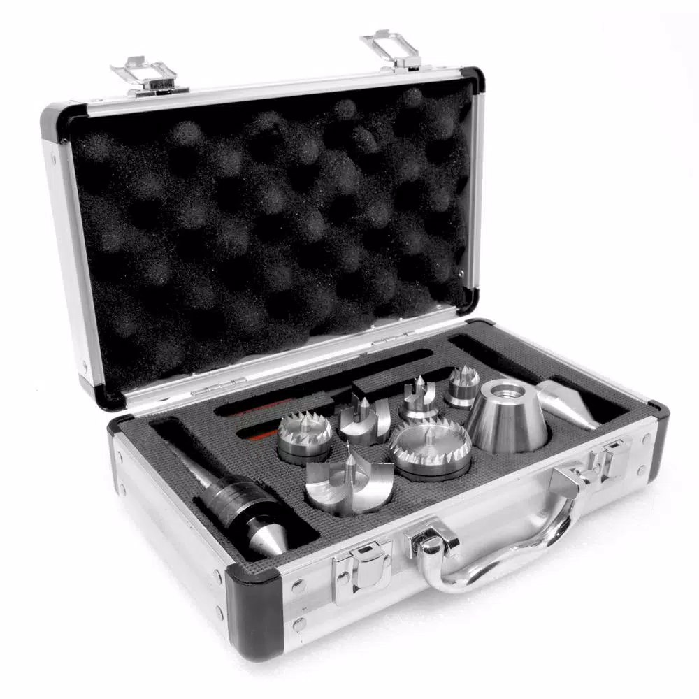 WEN 9-Piece MT2 Wood Lathe Drive and Live Center Kit with Aluminum Carrying Case