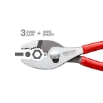 TEKTON 3-Piece Plier Set: Slip Joint, Long Nose, and Diagonal Cutting Pliers thumbnail 4