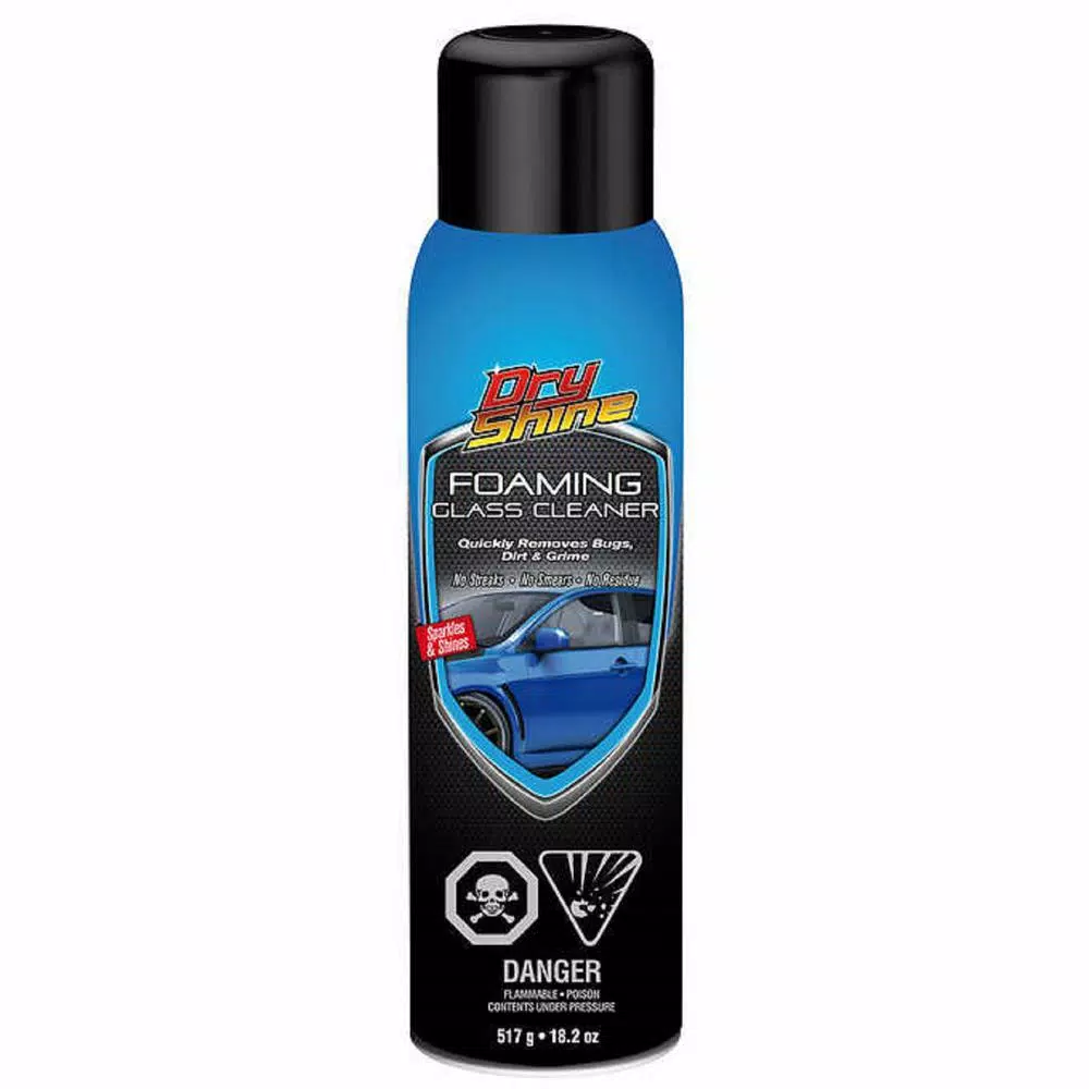 Dry Shine Waterless Car Wash Exterior Detailing Kit with 4 Dual Pile Microfiber Towels