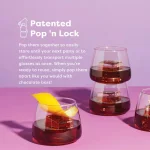 TOSSWARE Unbreakable 18 oz. Stemless Plastic Wine Tumblers, Clear, Set of 252 thumbnail 4
