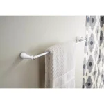 Delta Foundations 24 in. Single Towel Bar, Polished Chrome thumbnail 8