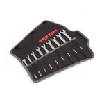 TEKTON 9-Piece Ratcheting Combination Wrench Set, 1/4 in. to 3/4 in., with Roll-Up Pouch thumbnail 1