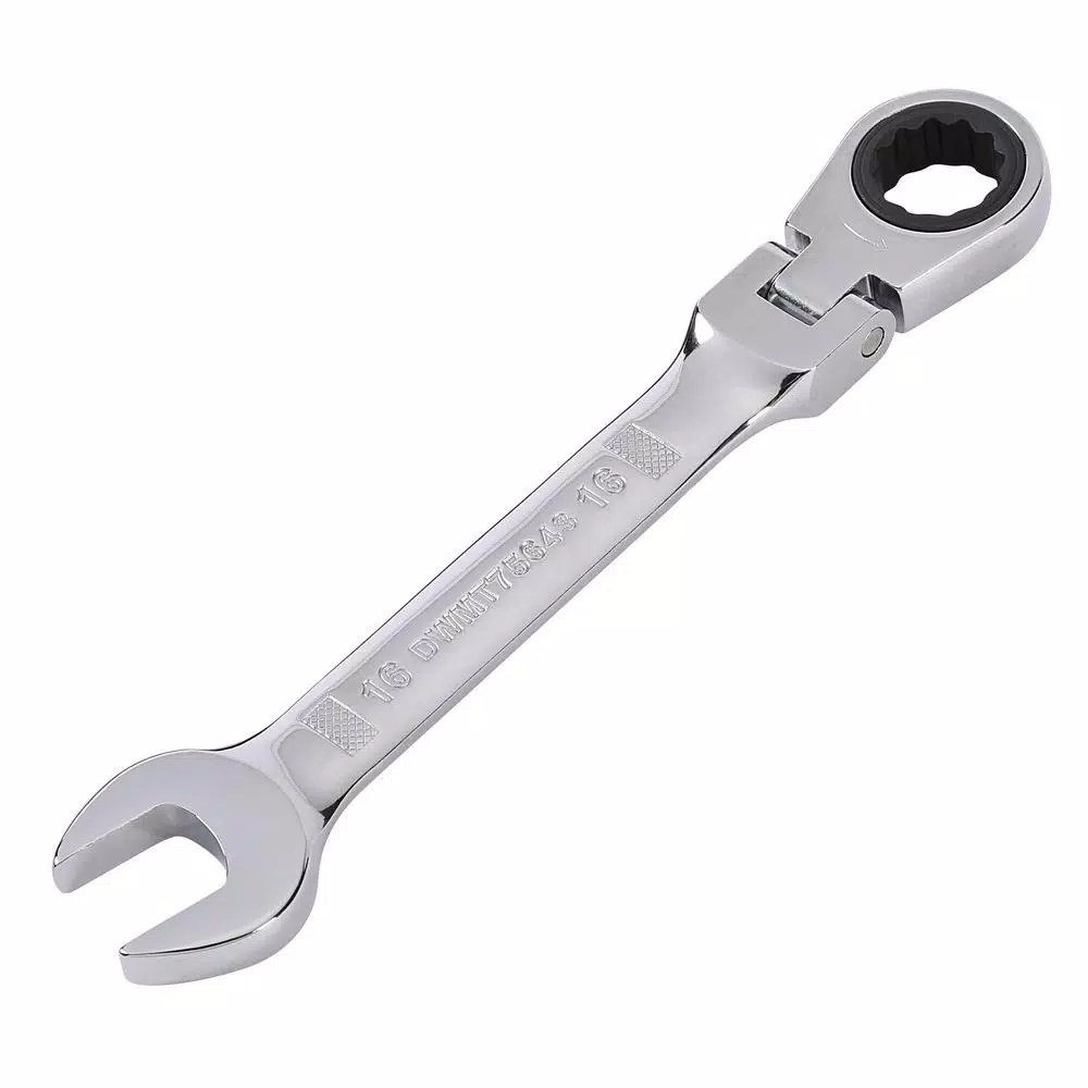DEWALT DWMT74196 Metric Ratcheting Flex Head Combination Wrench Set, 7-Piece