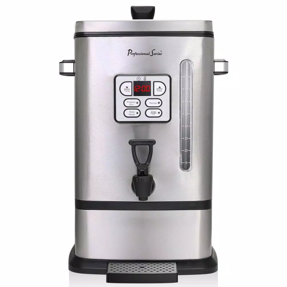 Professional Series 50-Cup Digital Coffee Urn, Stainless Steel