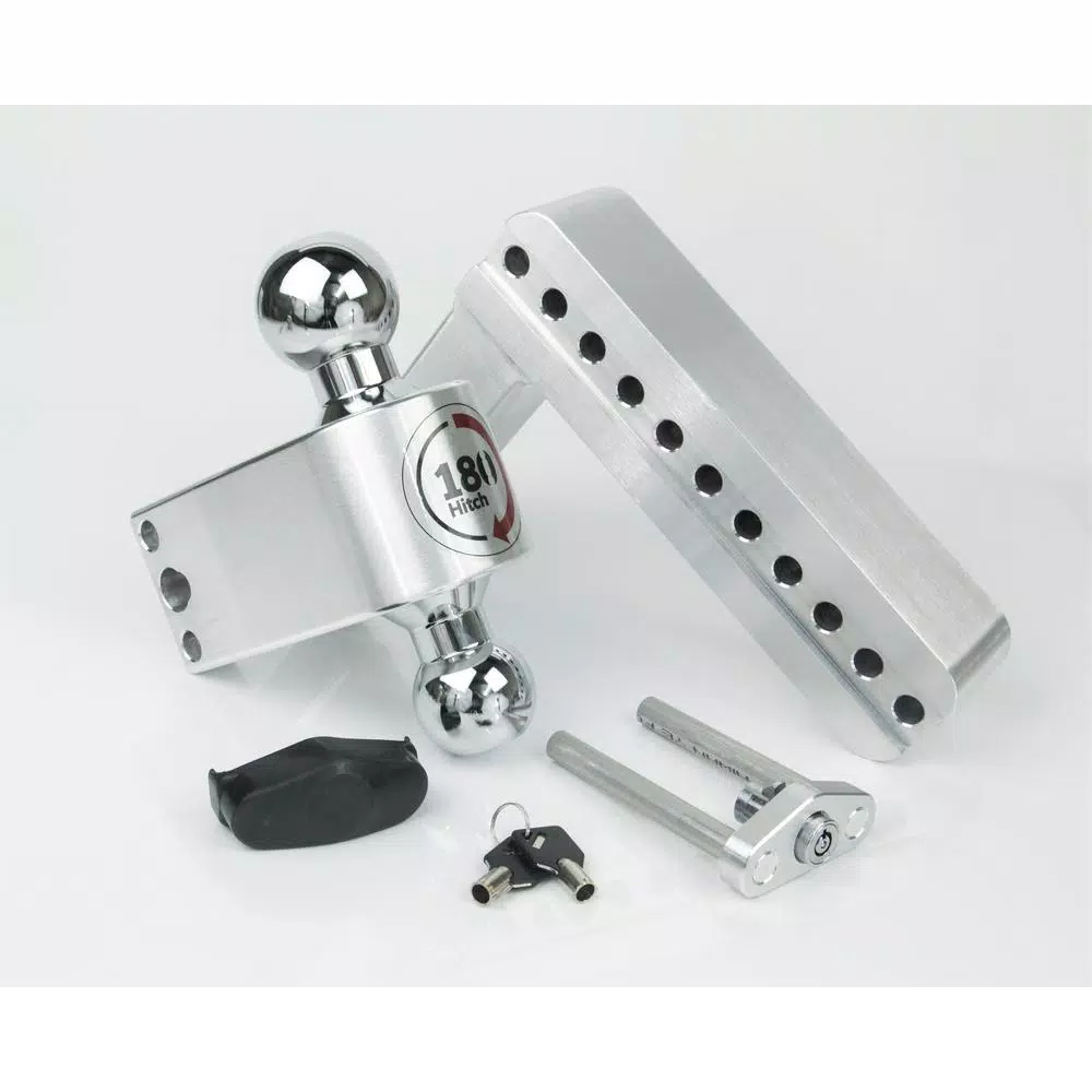 Weigh Safe Weigh-Safe 180 Hitch Chrome Tow Ball Edition Adjustable Ball Mount