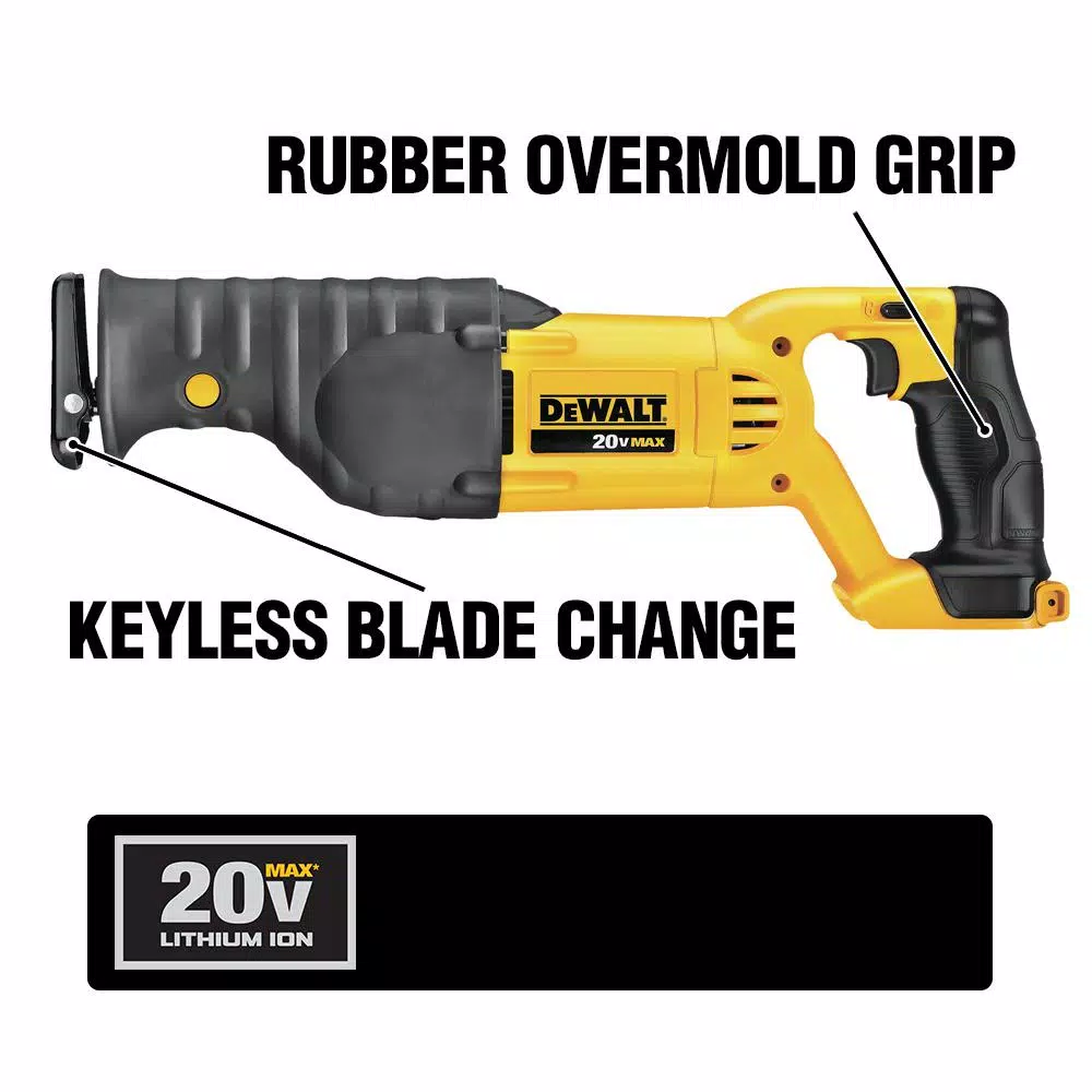 DEWALT 20V MAX XR Brushless 3-Speed Oscillating Multi-Tool & Reciprocating Saw Kit with 2.0Ah Battery
