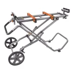 RIDGID Universal Mobile Miter Saw Stand with Mounting Braces and Large Wheels thumbnail 1