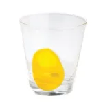 Abigails Clear Double Old-Fashioned Glass Set with Mouth-Blown Yellow Dot (Set of 4) thumbnail 3