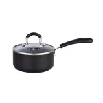 Cook N Home 8-Piece Aluminum Nonstick Cookware Set, Black thumbnail 5