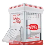 Nostalgia Coca-Cola Hot Air Popcorn Maker with Cart, 4 oz. Capacity, Red thumbnail 3