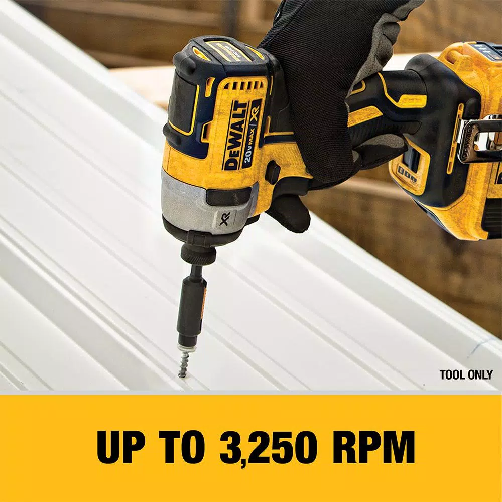 DEWALT 20V MAX XR Brushless 3-Speed 1/4 in. Impact Driver Kit with (2) 5.0 Ah Batteries and Charger