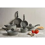 Ballarini Parma 10-Piece Aluminum Ceramic Nonstick Cookware Set, Gray thumbnail 7