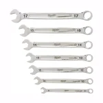 Milwaukee 7-Piece Metric Combination Wrench Set with MAX BITE Open-End Grip thumbnail 1