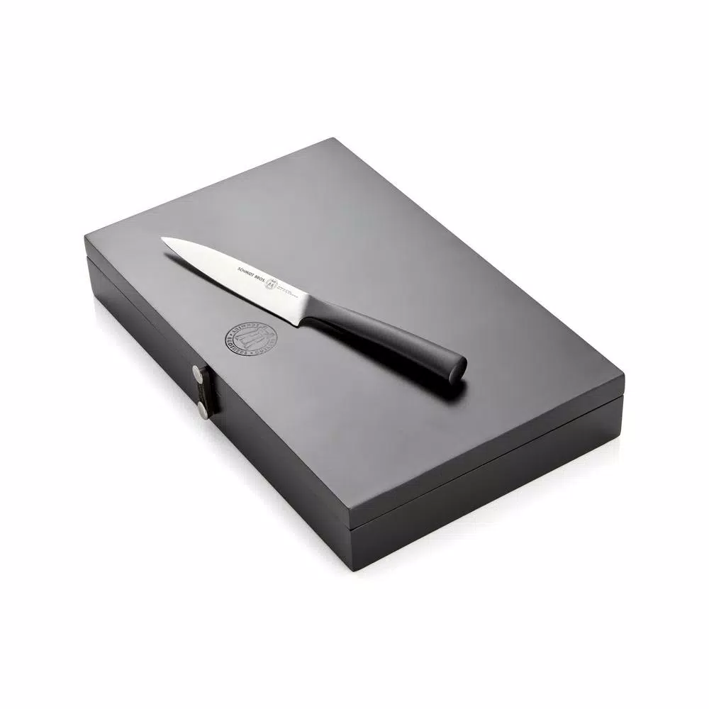 SCHMIDT BROS. Schmidt Brothers Carbon6 6-Piece Stainless Steel Steak Knife Set with Wood Gift Box