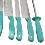 Oster Evansville 14-Piece Stainless Steel Knife Set with Rubberwood Block thumbnail 5