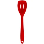 Unbranded Red Silicone Heat-Resistant Slotted Spoon for Non-Stick Cookware thumbnail 1