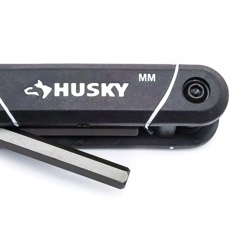 Husky 3-Piece Folding Hex and Torx Key Set, SAE, Metric, and Torx