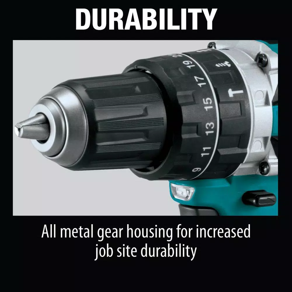 Makita 18V LXT Brushless 1/2 in. Hammer Driver-Drill Kit with (2) 2.0Ah Batteries, Charger and Bag