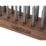 TEKTON 18-Piece Gunsmith Punch Set with Walnut Bench Block thumbnail 3