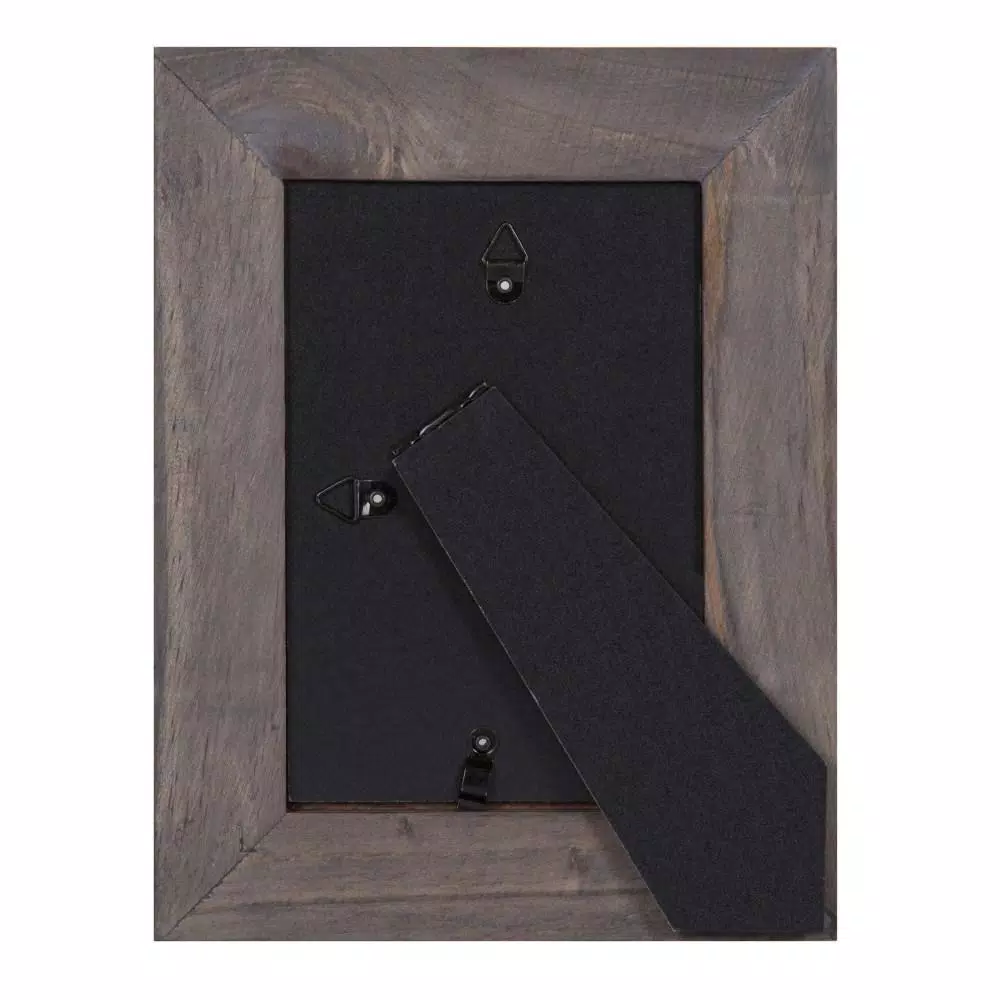 DesignOvation Museum 4x6 Gray Wood Picture Frame Set, Pack of 4