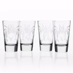 Rolf Glass Olive Branch Clear 15.5 oz. Highball Glass Set of 4 - Diamond-Wheel Engraved thumbnail 1