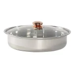Unbranded Celebrations 4 Qt. Stainless Steel Round Chafing Dish, 8-Piece Set thumbnail 4