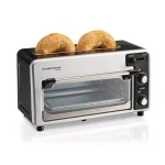 Hamilton Beach Toastation 1300W 2-Slice Toaster Oven, Black and Gray thumbnail 4