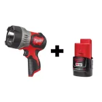 Milwaukee M12 12V Lithium-Ion TRUEVIEW LED Spotlight with 2.0Ah Battery thumbnail 1