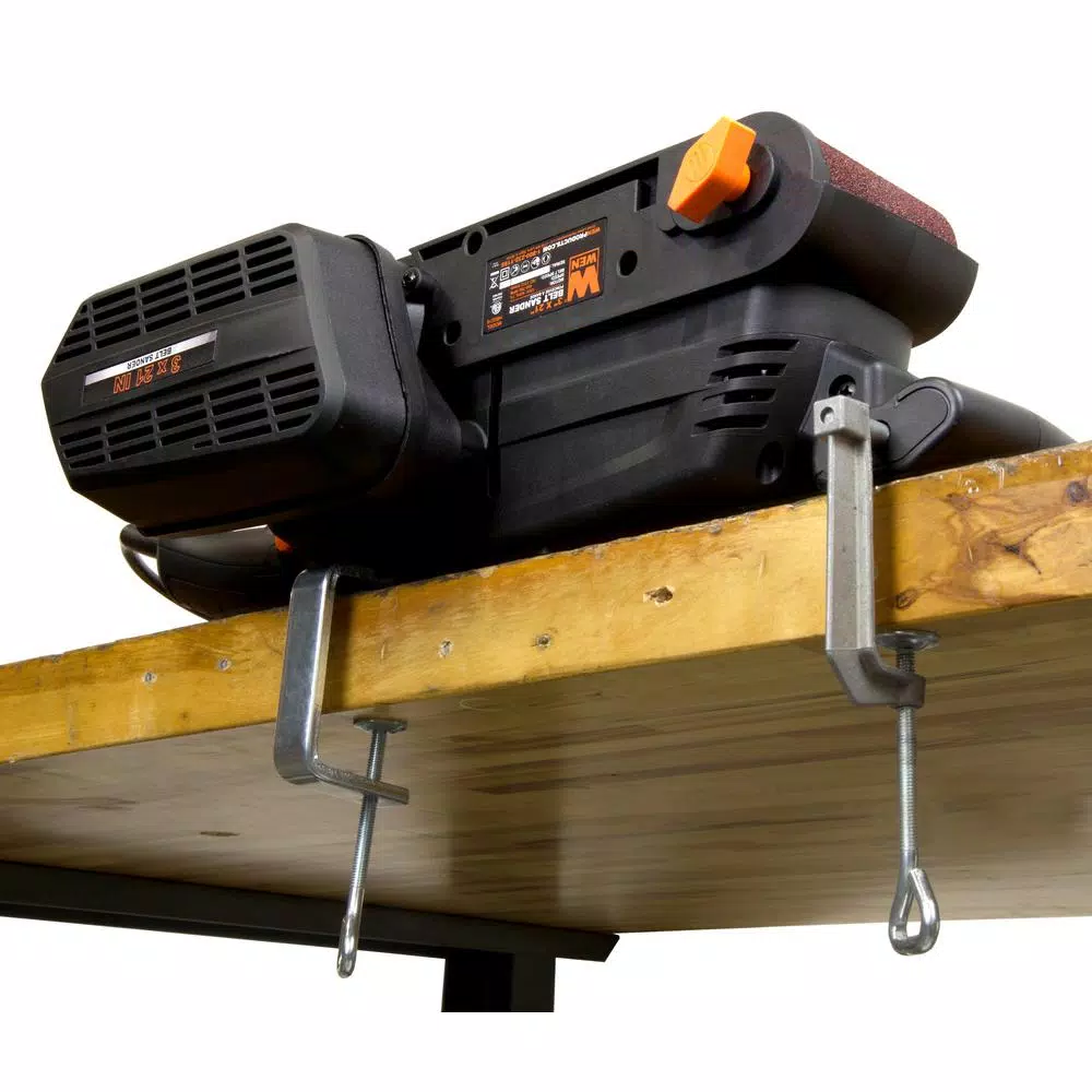 WEN 7-Amp Variable Speed 3 in. x 21 in. Corded Belt Sander, Handheld and Benchtop
