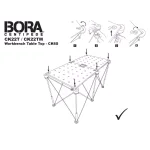 BORA Centipede 24 in. x 48 in. Heavy-Duty Workbench Top with 3/4 in. Dog Holes thumbnail 11