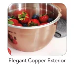 Tramontina Limited Editions 1.5 Qt. Copper Clad Stainless Steel Mixing Bowl thumbnail 4