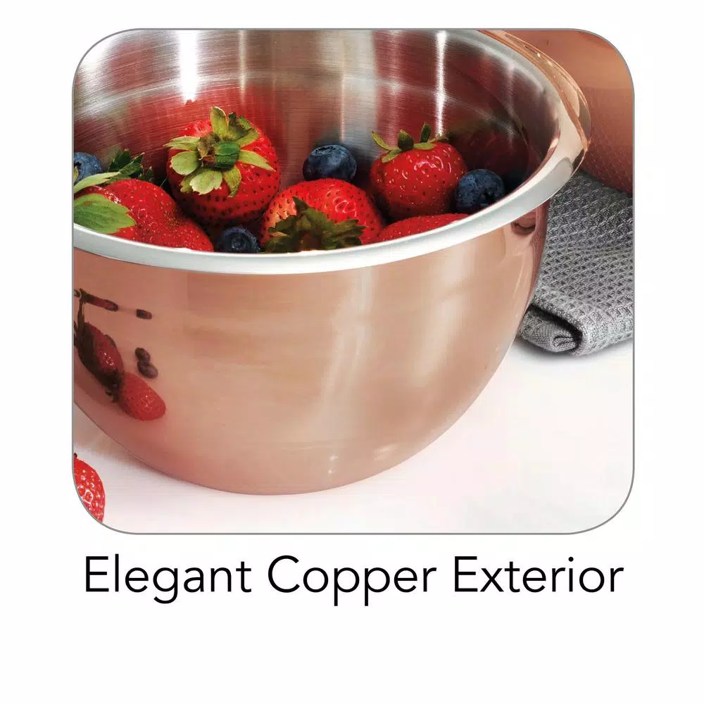 Tramontina Limited Editions 1.5 Qt. Copper Clad Stainless Steel Mixing Bowl