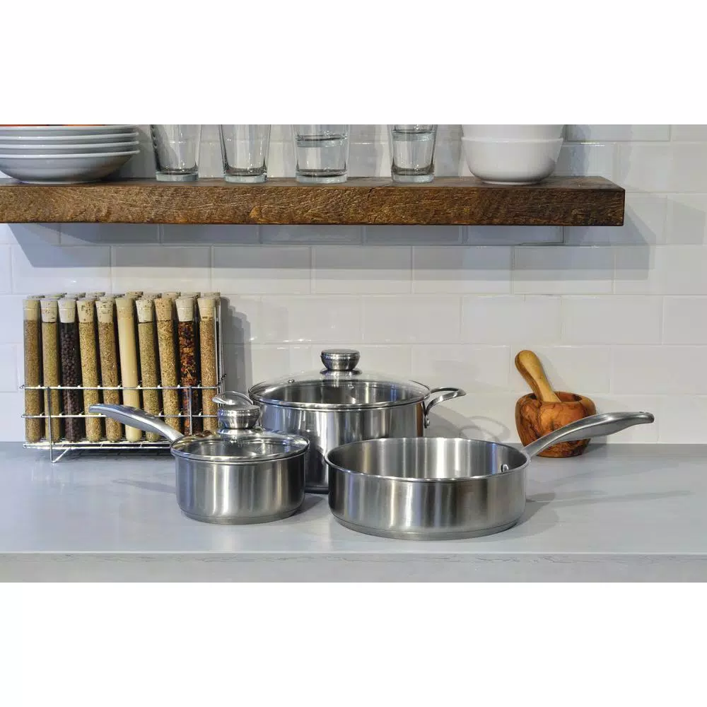 Frigidaire ReadyCook 5-Piece Stainless Steel Cookware Set