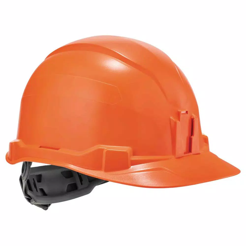 Ergodyne Skullerz 8970 Class E Orange Cap Style Hard Hat with Ratchet Suspension