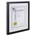 KG Kieragrace KG Morgan Double Mat Photo Frame, Black, 11.5 x 14 in. (Holds 8.5 x 11 in. Document) thumbnail 5