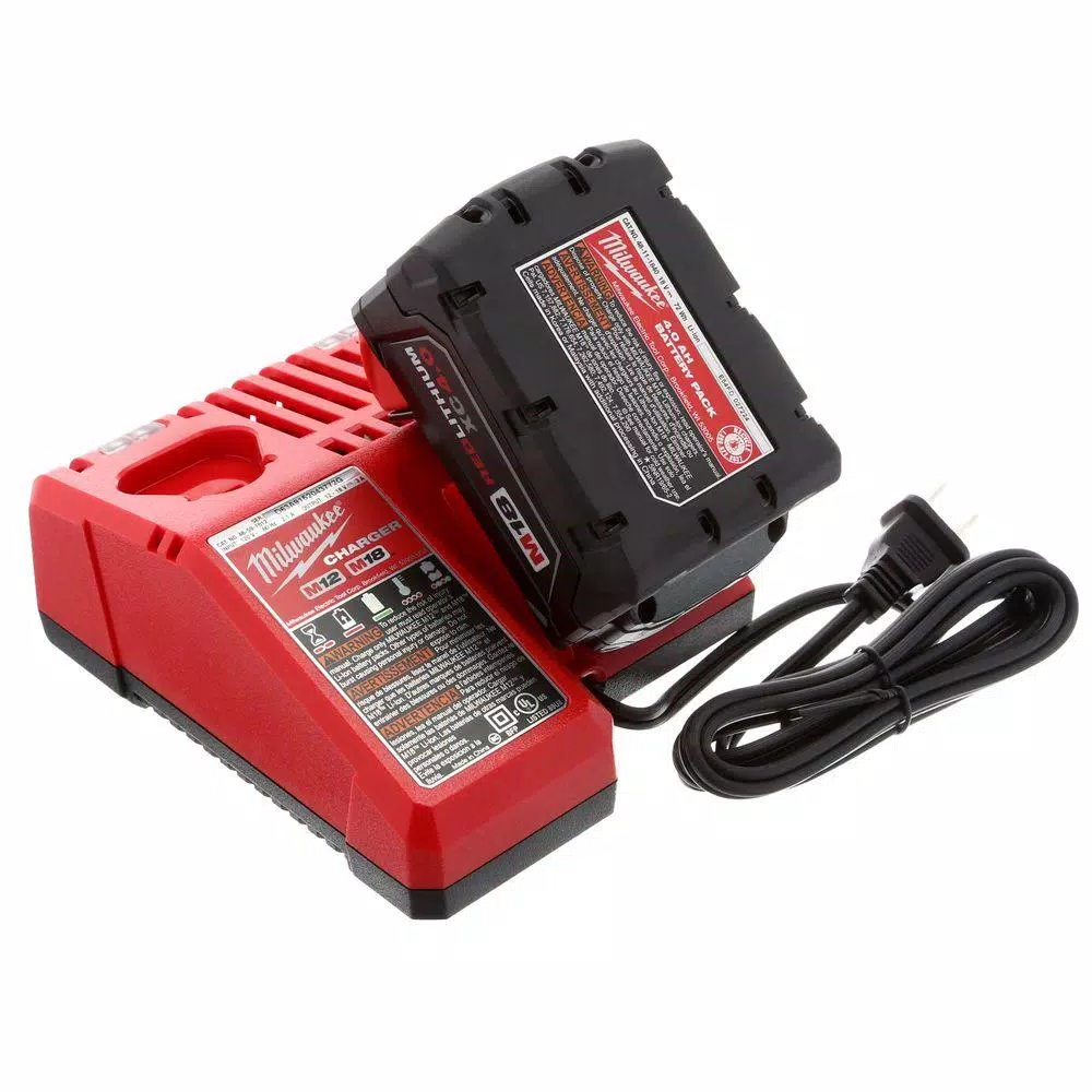 Milwaukee M18 FUEL 1 in. SDS-Plus Rotary Hammer with HAMMERVAC Dust Extractor Kit, (2) 5.0 Ah Batteries