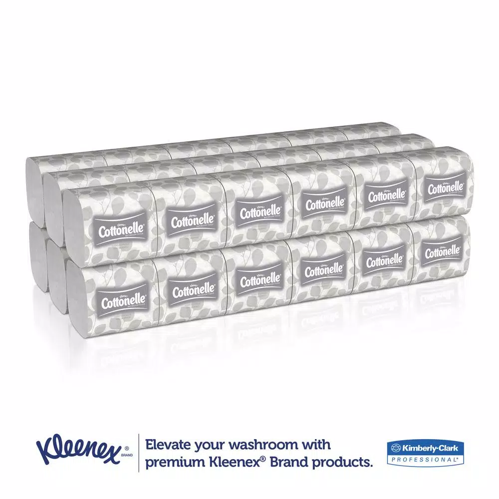 Kleenex Hygienic 2-Ply Bath Tissue, 250 Sheets per Pack, Case of 36 Rolls
