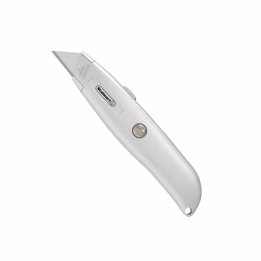 Stalwart Retractable Utility Knife Set, 6-Pack, Aluminum Alloy Body