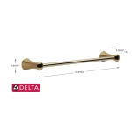 Delta Lahara 18 in. Towel Bar, Champagne Bronze thumbnail 3