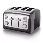 BLACK+DECKER 4-Slice Stainless Steel Wide Slot Toaster with Crumb Tray thumbnail 1