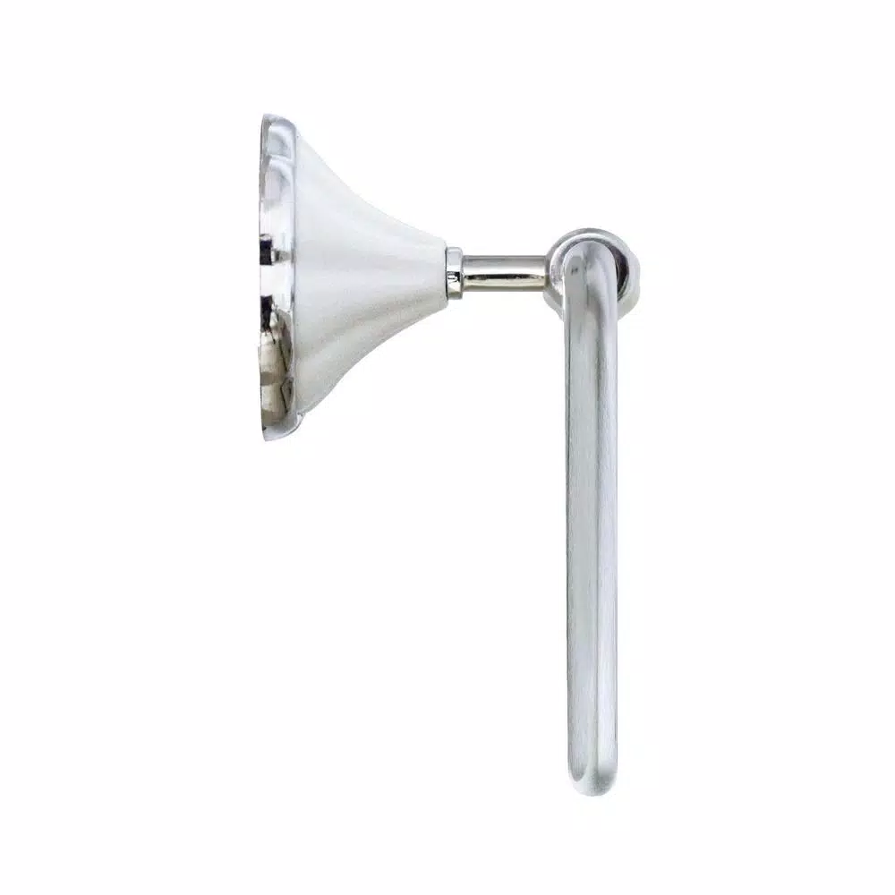 MODONA Flora Series C-Style Towel Ring, White Porcelain and Polished Chrome
