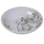 Certified International Sweet Bunny 13 in. Multicolored Earthenware Serving Bowl thumbnail 1