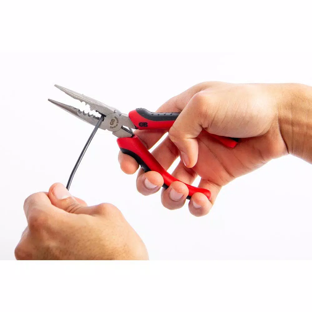 Gardner Bender GS-385 5-in-1 Long Nose Pliers with Cutter and Crimper