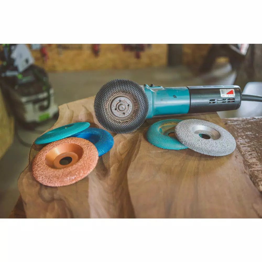 Kutzall 4-1/2 in. Extreme Shaping Dish Grinding Wheel, 7/8 in. Bore, Medium Carbide Teeth
