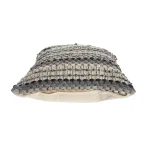 LR Resources Nia Black and Grey Striped Hypoallergenic Throw Pillow, 18 x 18 in. thumbnail 2