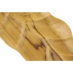 LITTON LANE Large Rustic Leaf-Shaped Natural Teak Wood Serving Trays, Set of 3 thumbnail 4