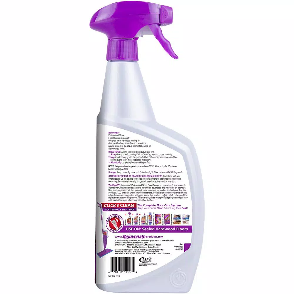 Rejuvenate Professional Hardwood Floor Cleaner, 32 oz.