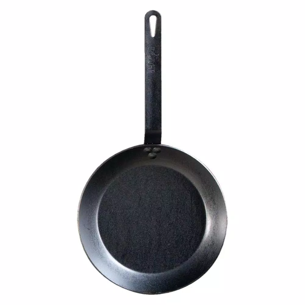 Lodge 10 in. Carbon Steel Skillet, Black Seasoned Heavy Duty Pan