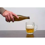 LavoHome 16 oz Clear Dimple Stein Beer Glass Mugs with Large Handle, Set of 6 thumbnail 3