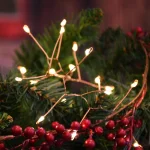 LUMABASE 100-LED Warm White Firecracker Fairy String Lights with Copper Wire, Battery Operated (Set of 2) thumbnail 4